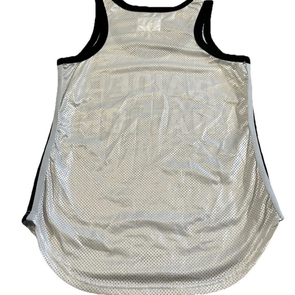 Las Vegas Raiders Womens Basketball Mesh Tank Top “Raider Nation” NFL Apparel XS - Picture 2 of 4